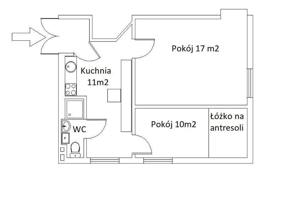 Apartament 2 Pokoje Lublin Centrum Ulica Narutowicza Exteriér fotografie